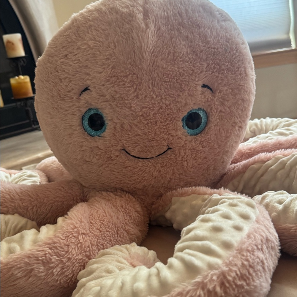 Adorable Pink Octopus Plush Toy
